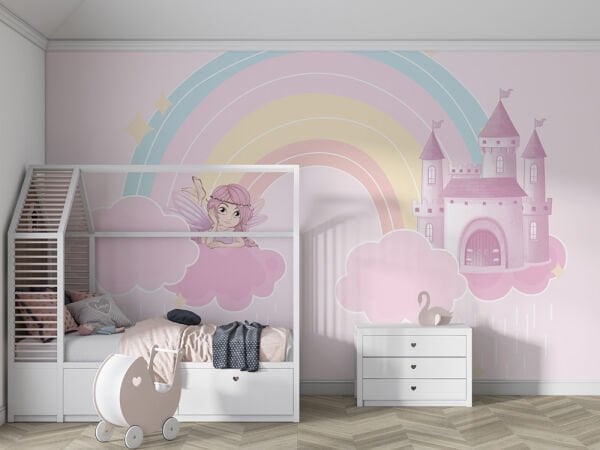 Gökkuşağının Altında Bulutların Üzerinde Prenses ve Şatosu