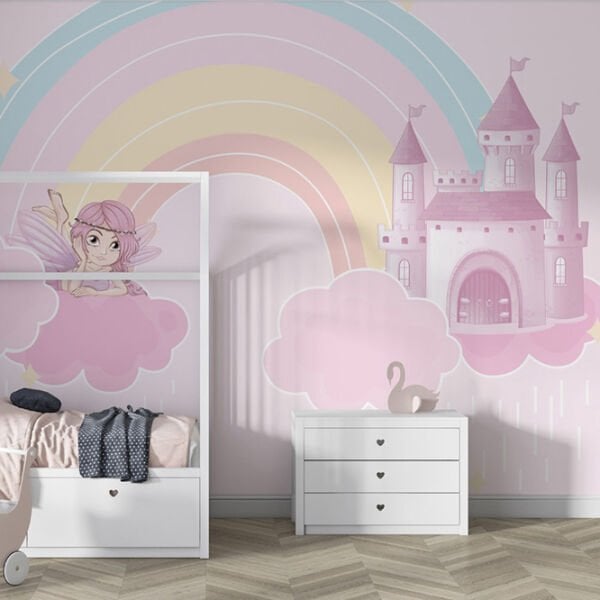 Gökkuşağının Altında Bulutların Üzerinde Prenses ve Şatosu