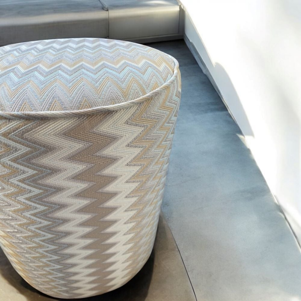 Zigzag Desenli Modern Tasarım Puf