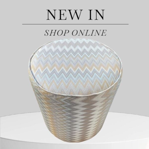 Zigzag Desenli Modern Tasarım Puf