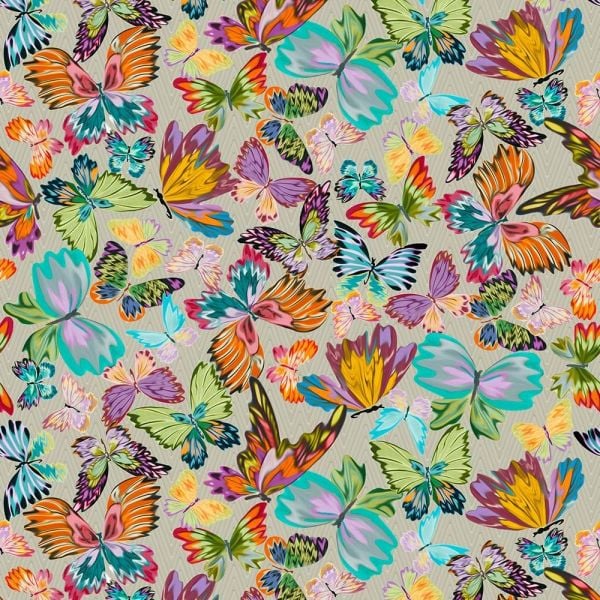 Missoni Home Bej Zemin Kelebekli Pano Duvar Kağıdı