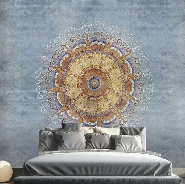 Brown Minsk Mandala Duvar Kağıdı