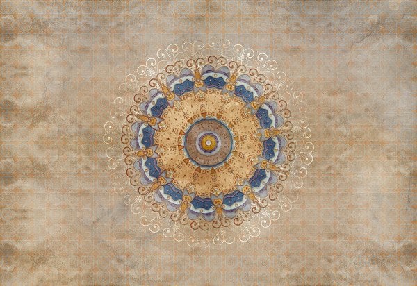 Brown Minsk Mandala Duvar Kağıdı