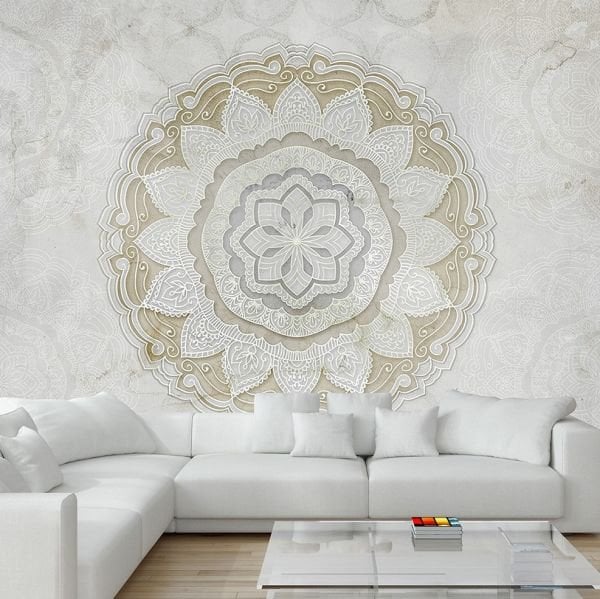 Brown Vienna Mandala Duvar Kağıdı