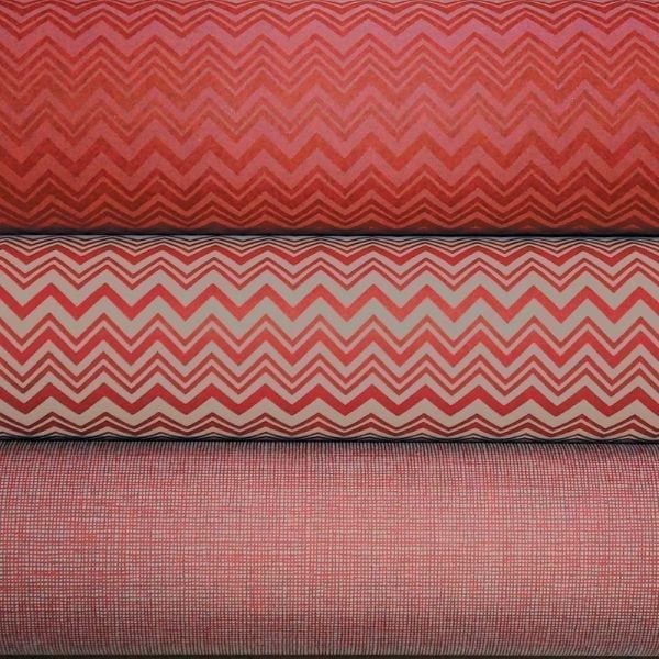 Missoni Home Dokulu Zigzag Model Yaldız Detaylı Duvar Kağıdı