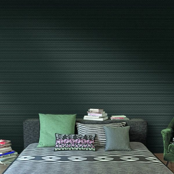 Missoni Home Dokulu Zigzag Model Yaldız Detaylı Duvar Kağıdı