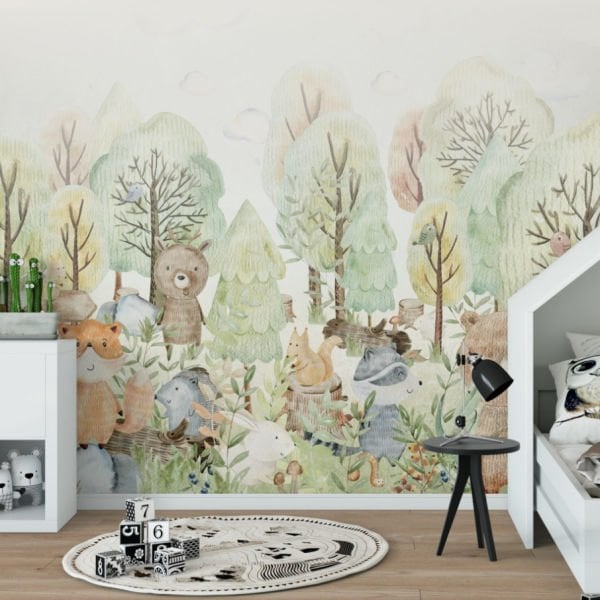 Uva Ormanda Ayıcıklar Duvar Kağıdı