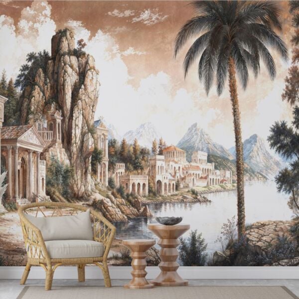 Antik Miras Klasik Mimari Manzara Duvar Kağıdı