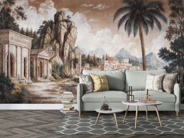 Antik Miras Klasik Mimari Manzara Duvar Kağıdı