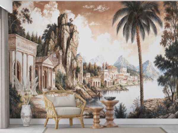 Antik Miras Klasik Mimari Manzara Duvar Kağıdı