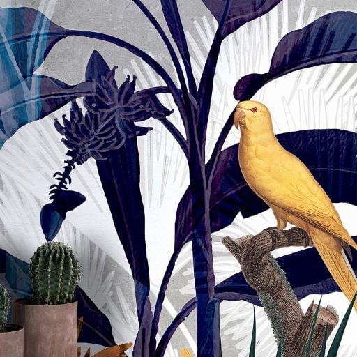 Uva Renkli Egzotik Orman Duvar Kağıdı