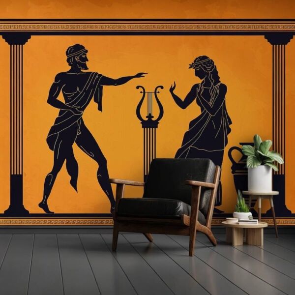 Kral Ve Kraliçe Lir Müzik İle Dans Eder Duvar Kağıdı