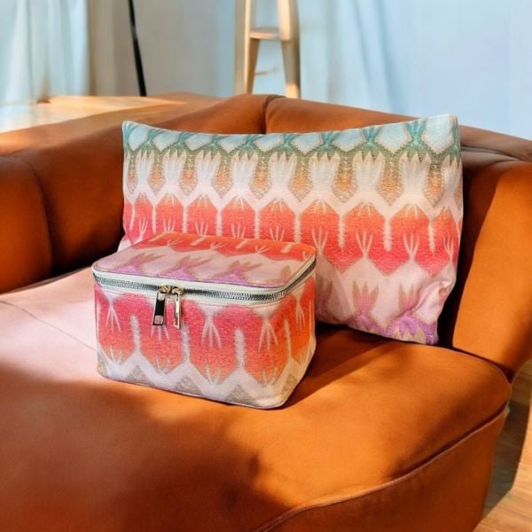 Turuncu Mavi Bel Yastığı