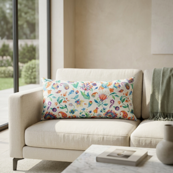 Minik Çiçekli Bel Yastığı