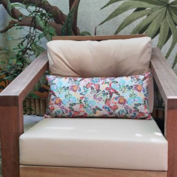 Kelebekli  Desen Dekoratif Bel Yastığı