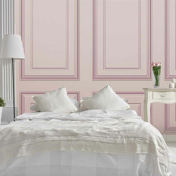 Pudra Gül Panel Duvar Kağıdı