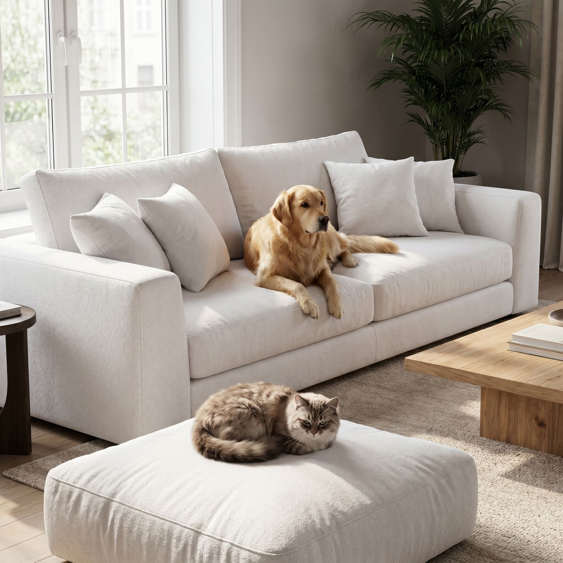 Noble Pati Dostu Kumaş Beyaz