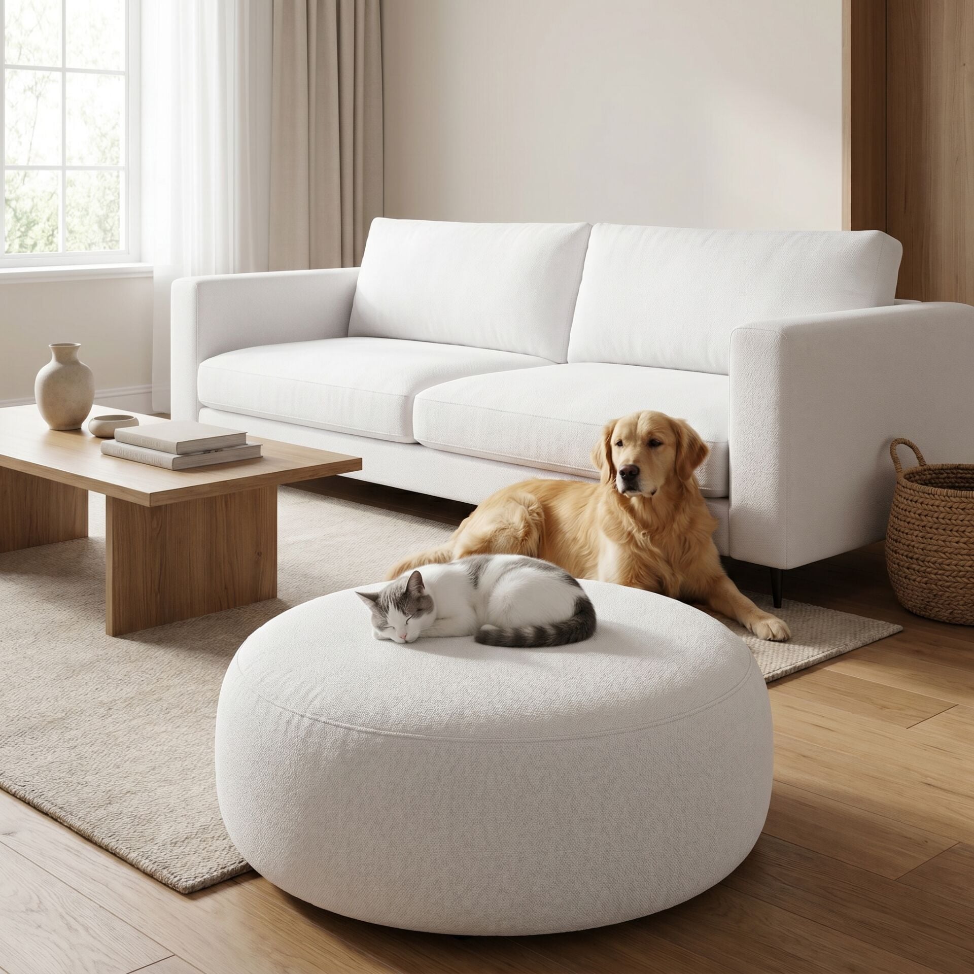 Noble Pati Dostu Kumaş Beyaz