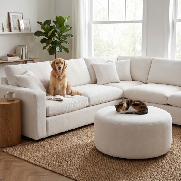 Noble Pati Dostu Kumaş Beyaz