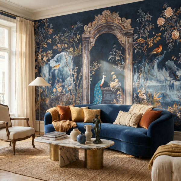 Kraliyet Bahçesi Tavuskuşu Manzara Duvar Kağıdı