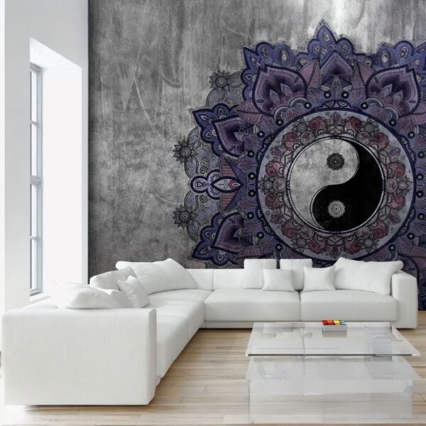 Purple Shanghai Ying Yang Duvar Kağıdı