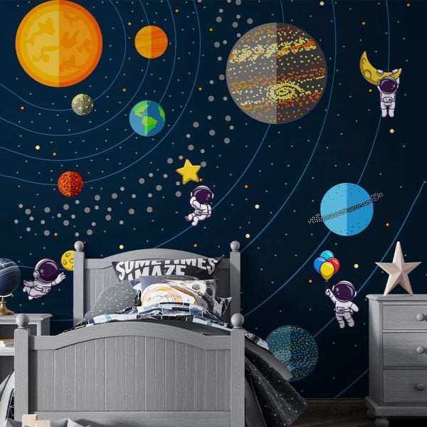 Gezegenler Arasında Astronotlar Uzay Duvar Kağıdı