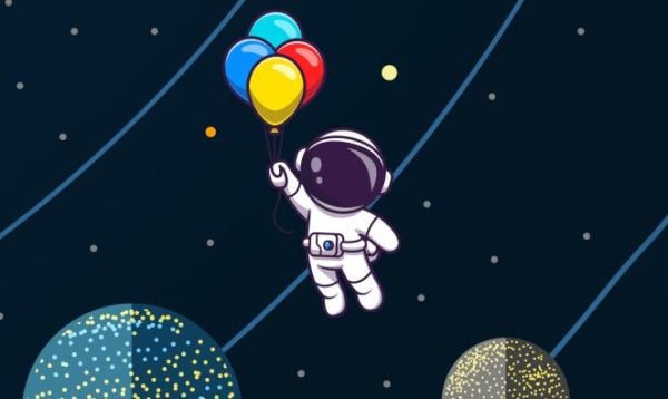 Gezegenler Arasında Astronotlar Uzay Duvar Kağıdı