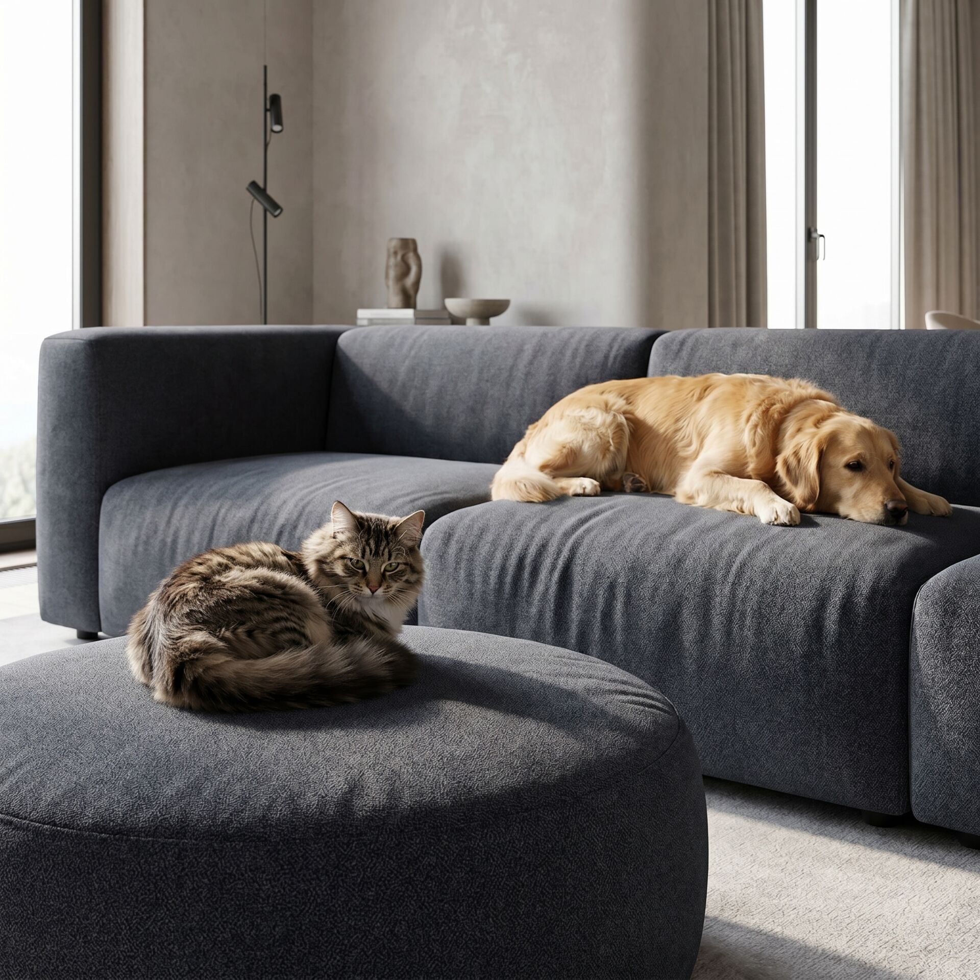 Noble Pati Dostu Kumaş Kömür Gri