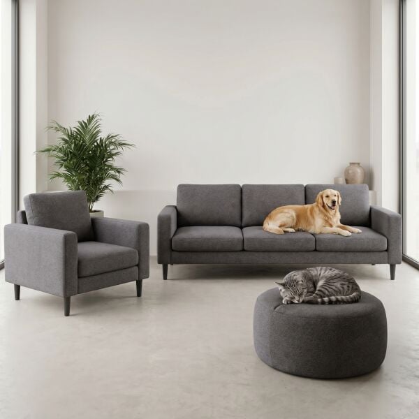 Noble Pati Dostu Kumaş Küllü Kahverengi