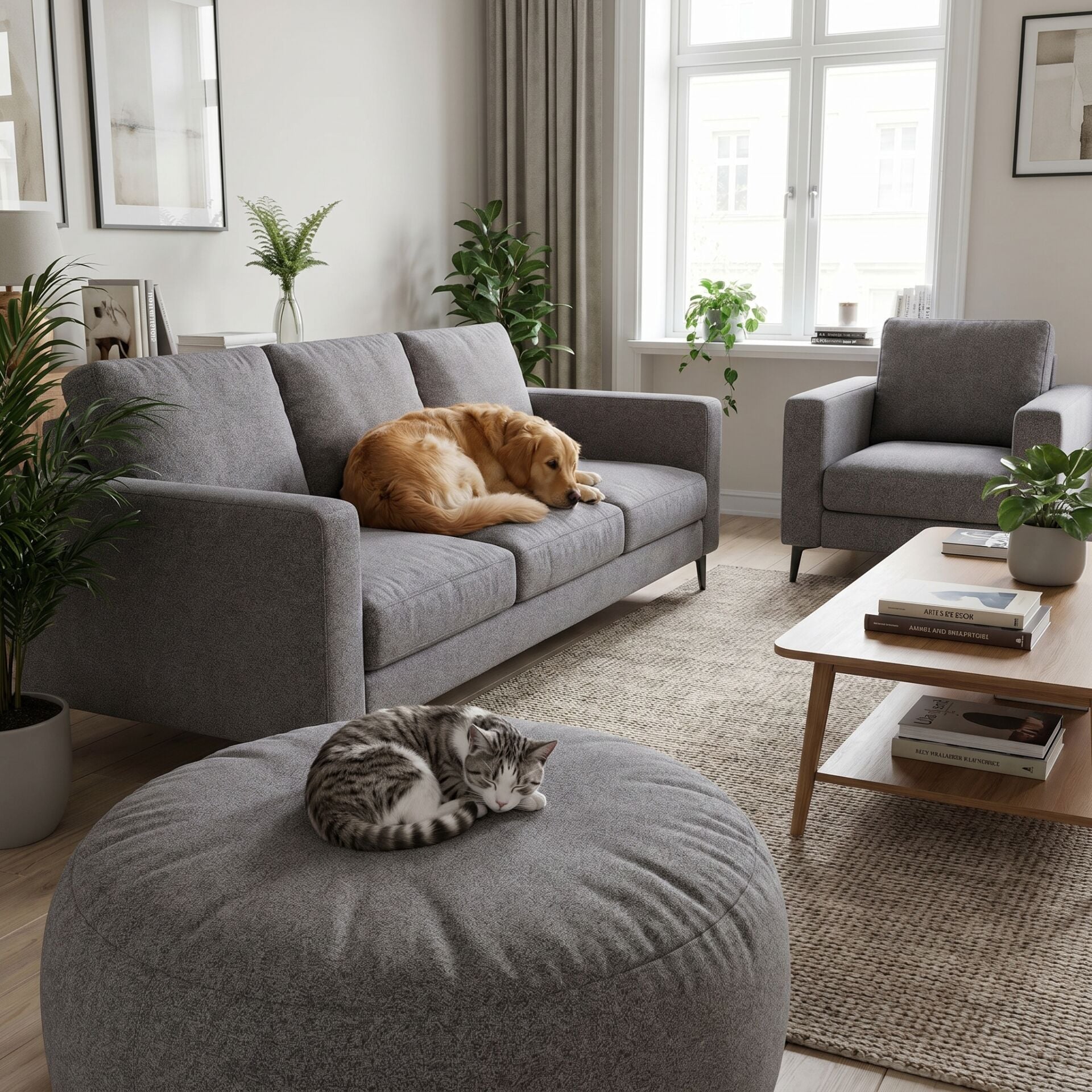 Noble Pati Dostu Kumaş Küllü Kahverengi