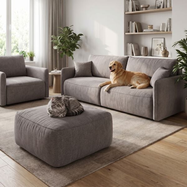 Noble Pati Dostu Kumaş Sütlü Kahverengi