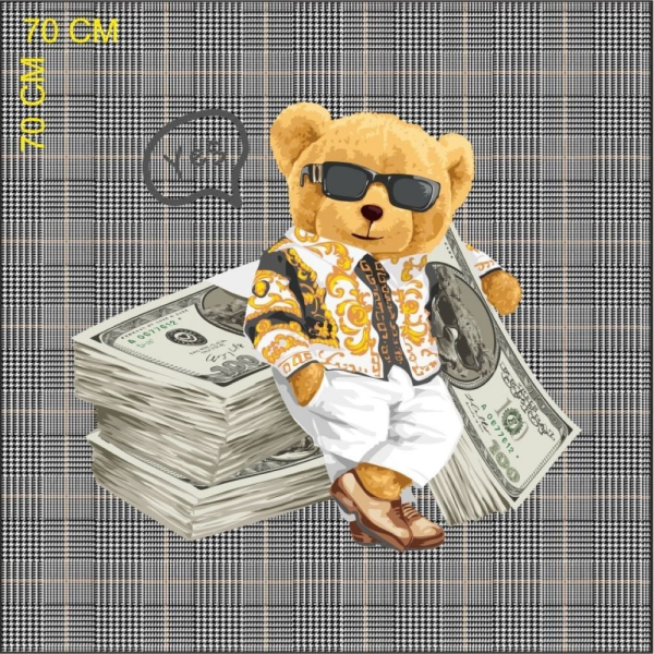 Versace Teddy Döşemelik Pano Kumaş