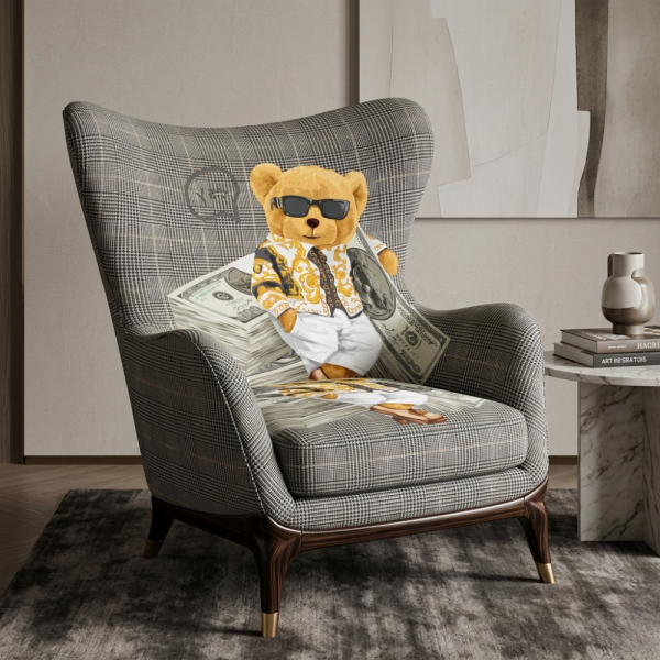 Versace Teddy Döşemelik Pano Kumaş