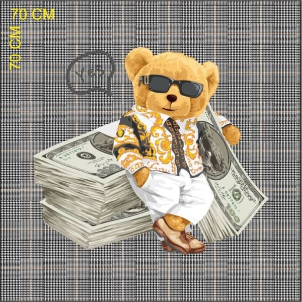 Versace Teddy Döşemelik Pano Kumaş