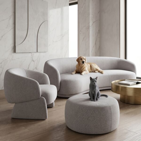 Noble Pati Dostu Kumaş Soft Krem Bej