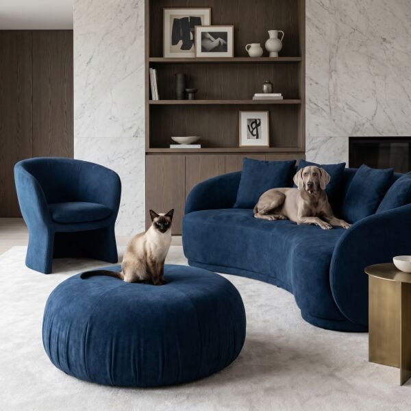 Noble Pati Dostu Kumaş Mavi Turkuaz