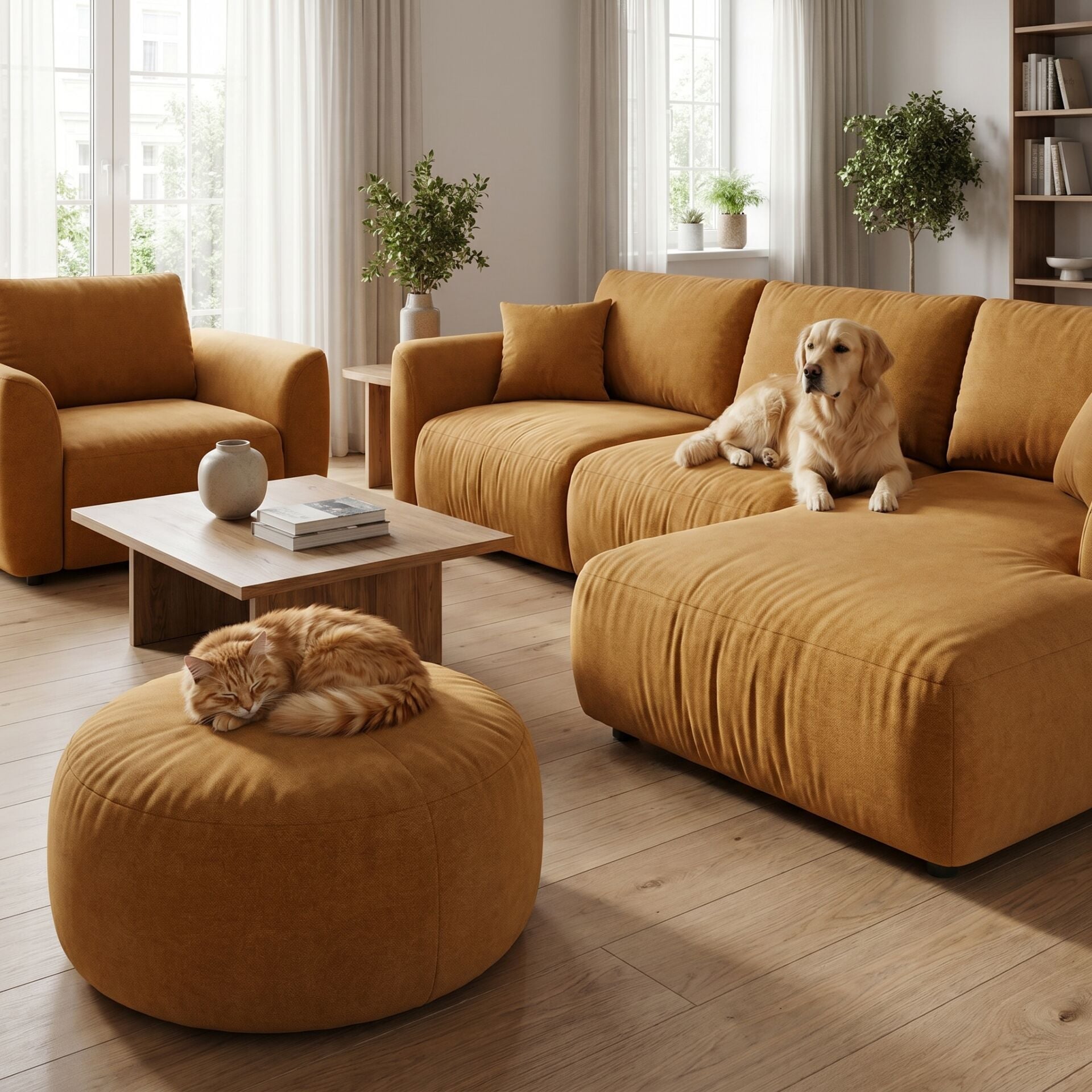 Noble Pati Dostu Kumaş Sarı