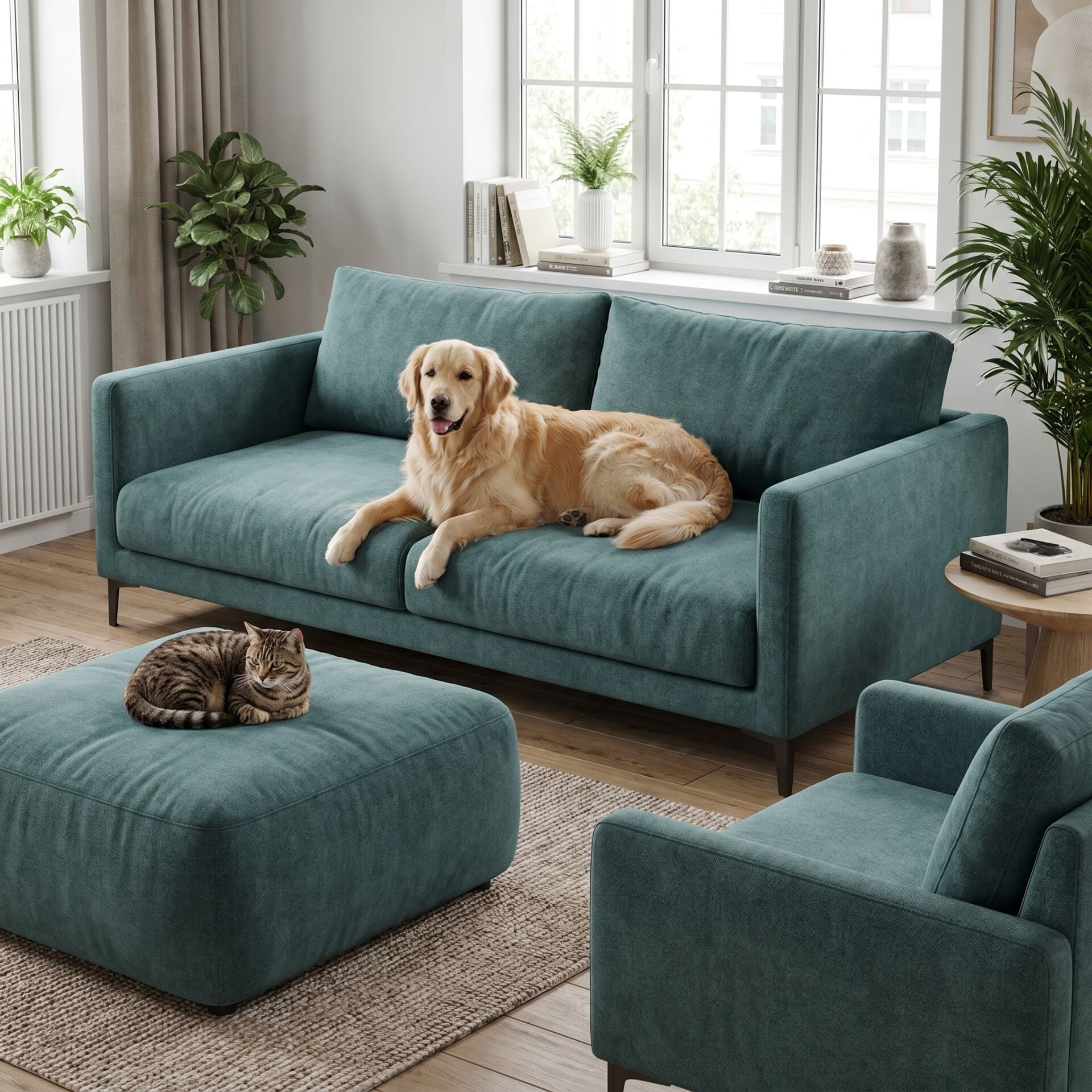 Noble Pati Dostu Kumaş Su Yeşili