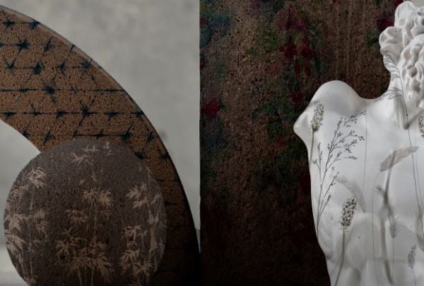 David Büstler Sütun Şamdan Duvar Kağıdı