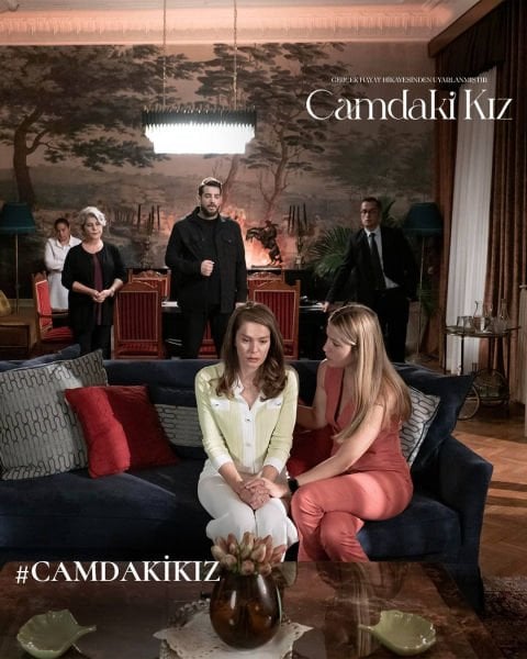 Camdaki Kız Dizi Yemek Odası Duvar Kağıdı WL Mat Dokulu (Genel Alan Uyumlu) 250 Gram