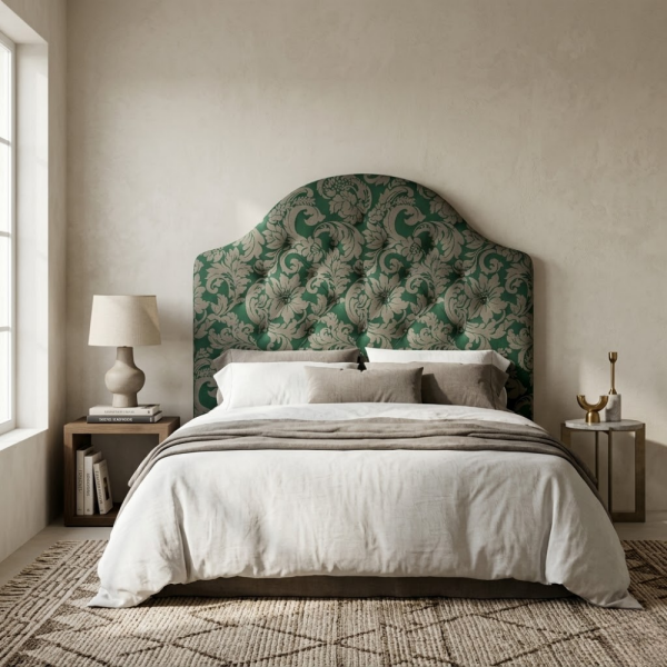 Çiçekli Klasik Desen Döşemelik Kumaş Kombinli