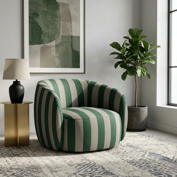 Çiçekli Klasik Desen Döşemelik Kumaş Kombinli