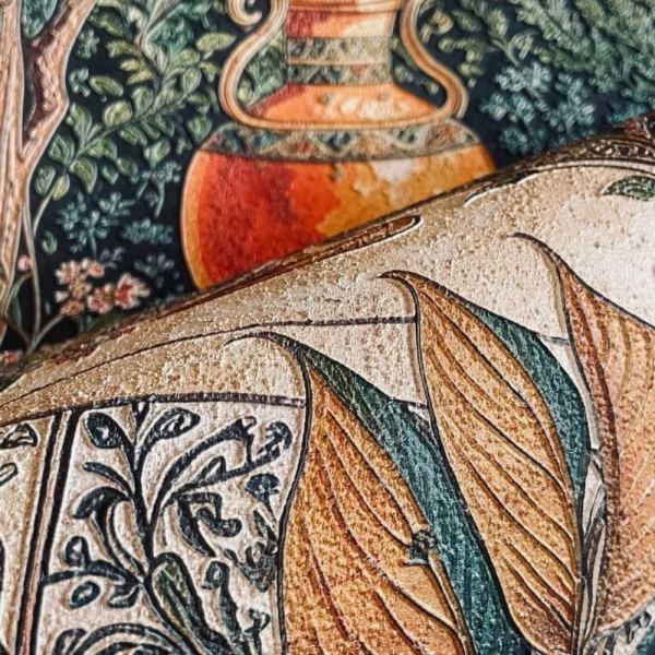 Doğu Esintili Sanatsal Manzara Duvar Kağıdı