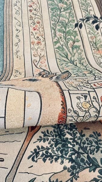 Doğu Esintili Sanatsal Manzara Duvar Kağıdı