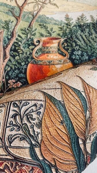 Doğu Esintili Sanatsal Manzara Duvar Kağıdı