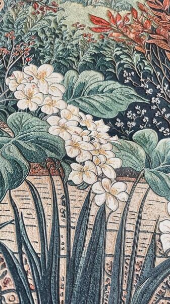 Doğu Esintili Sanatsal Manzara Duvar Kağıdı