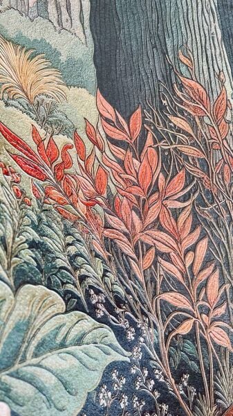 Doğu Esintili Sanatsal Manzara Duvar Kağıdı