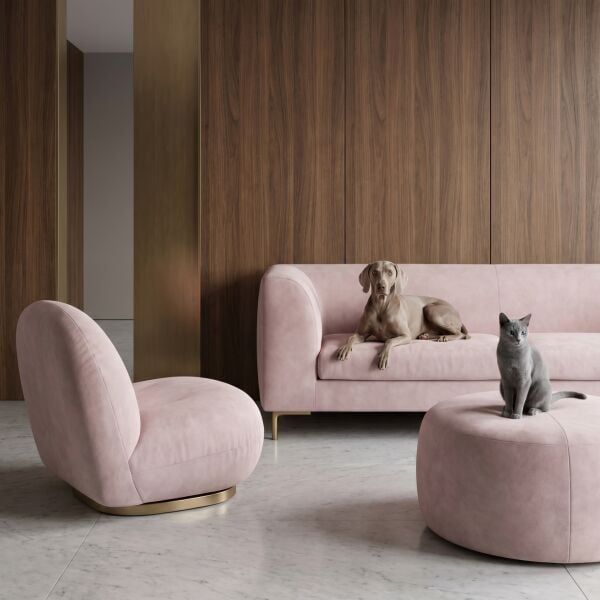 Azure Pati Dostu Kumaş Pembe