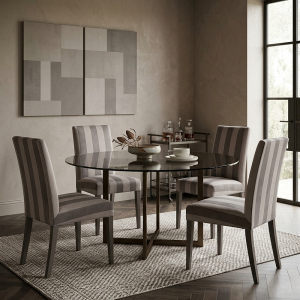 Çiçekli Klasik Desen Döşemelik Kumaş Kombinli