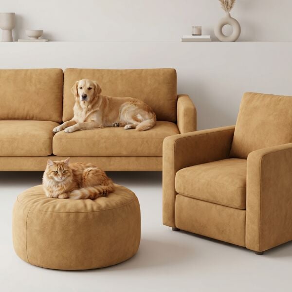 Azure Pati Dostu Kumaş Sarı Turuncu